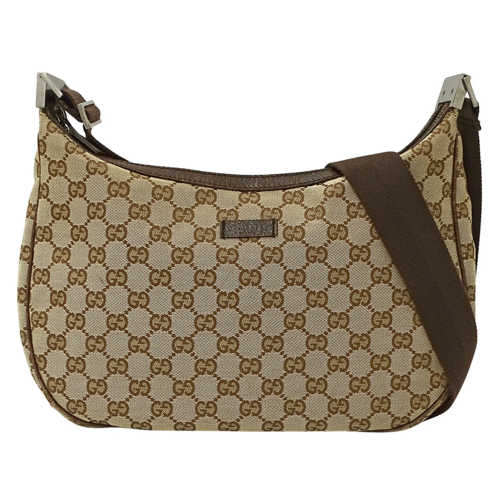 Gucci GUCCI Women's Handbag, Brand Shoulder Bag, GG Canvas, Beige/Brown, 122790